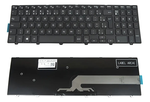 Teclado para Notebook Dell Part Number NSK-LR0SW ABNT2 Preto