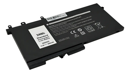 Bateria para Notebook Dell Part Number 03VC9Y 11.4V 3600mAh