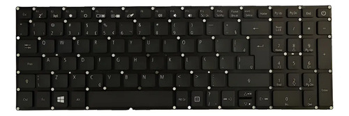Teclado para Notebook Acer Aspire 3 A315-53-34Y4 ABNT2 - F2 WI-FI Preto