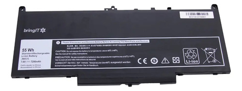 Bateria para Notebook Dell Latitude E7470 7200mAh 7.4V