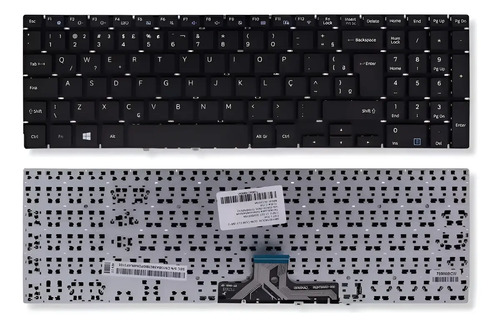 Teclado para Notebook Samsung NP500R5HE Preto ABNT2