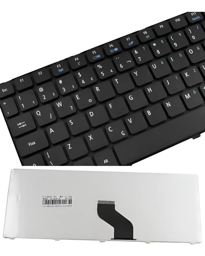 Teclado para Notebook Acer Aspire 4741 ABNT2 - F3 Wi-Fi Preto