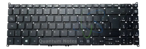 Teclado para Notebook Acer Aspire A315-56-3478 ABNT2 Preto