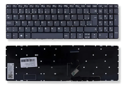 Teclado para Notebook Lenovo Ideapad 320-15ABR ABNT2 Grafite