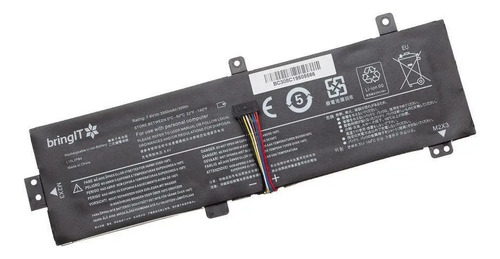 Bateria Bringit Para Notebook 310-15isk De 3950 Mah Preto
